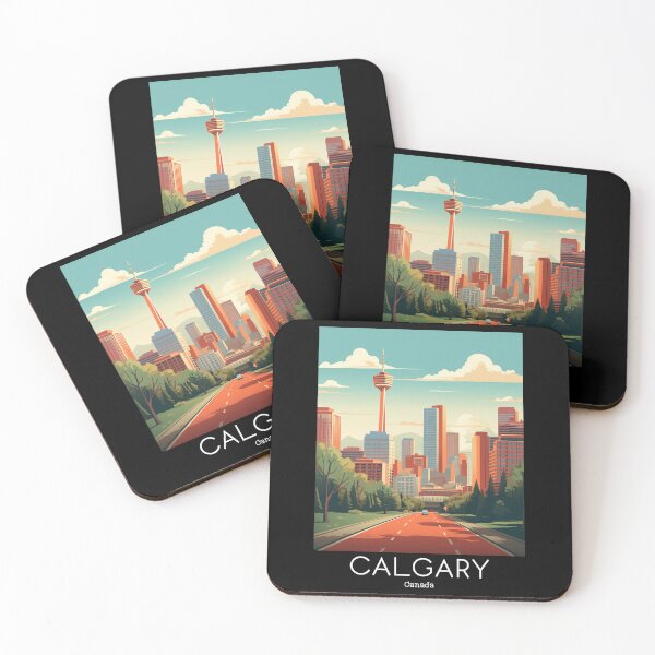 Item preview, A Vintage Travel Illustration of Calgary - Canada  designed and sold by GoodOldVintage.