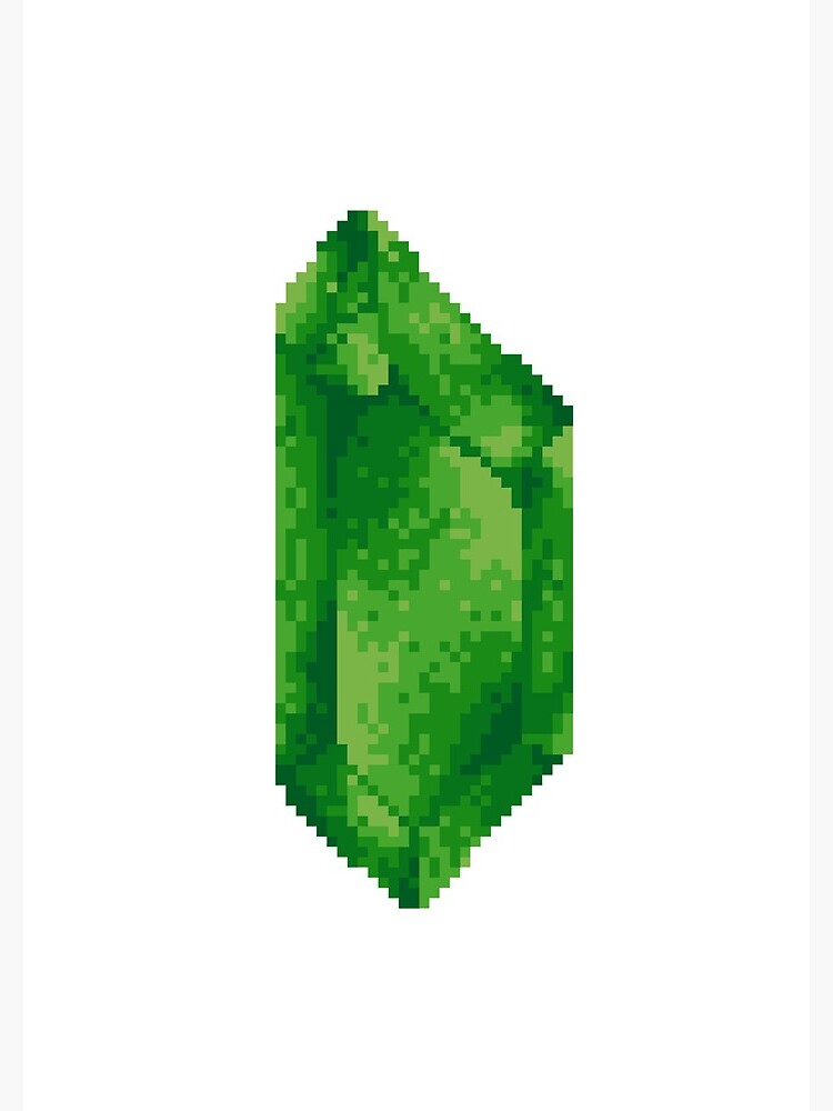 Emerald Pixel art / May Birthstone Pixel art 