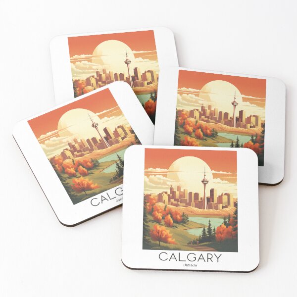 Item preview, A Vintage Travel Illustration of Calgary - Canada  designed and sold by GoodOldVintage.