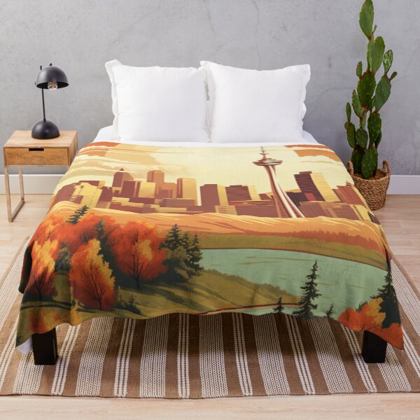 Item preview, A Vintage Travel Illustration of Calgary - Canada  designed and sold by GoodOldVintage.
