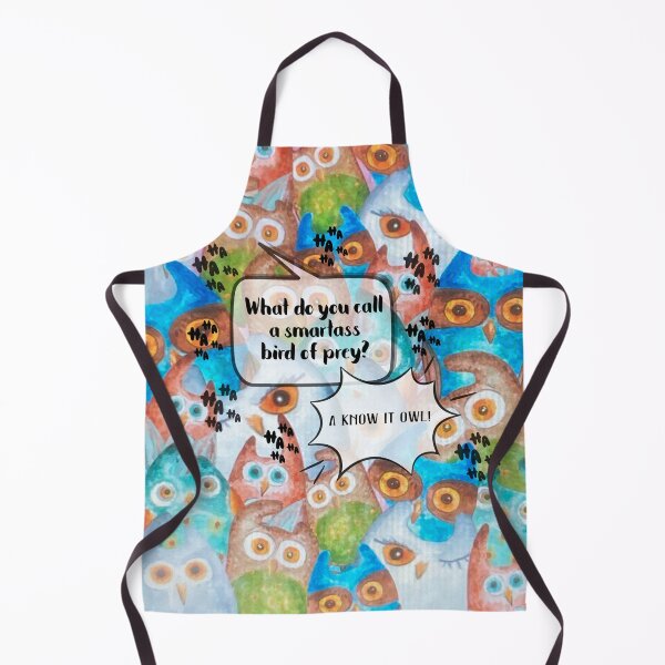 Item preview, Owl Joke With You About the Sassy Bird of Prey designed and sold by gleefulme.