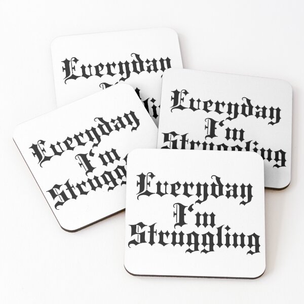 Item preview, Everyday I'm struggling | Stylish Goth Typography designed and sold by ProdbyNiECO.