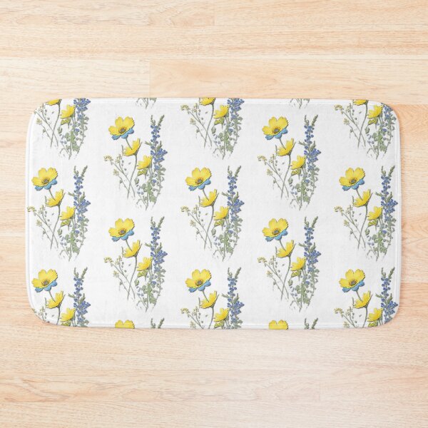 Item preview, Blue and yellow flowers designed and sold by njokindegwa.