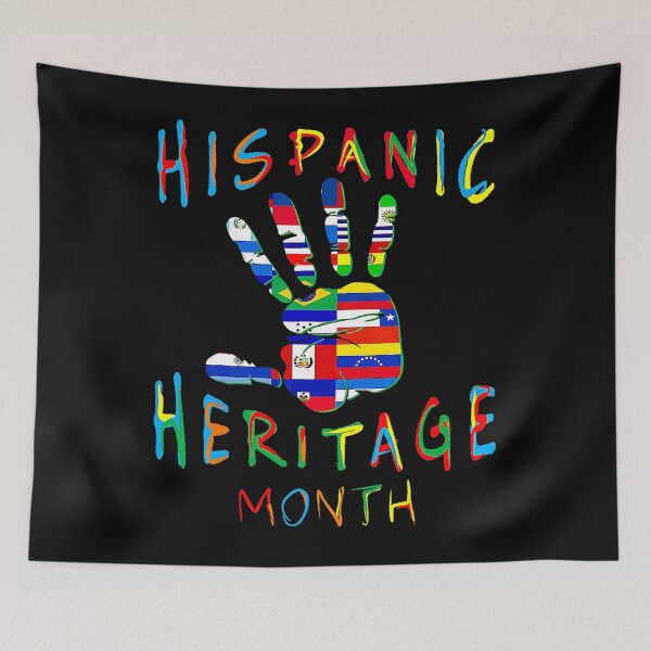Item preview, Hand National Hispanic Heritage Month All Countries Flag designed and sold by Robertsonartist.