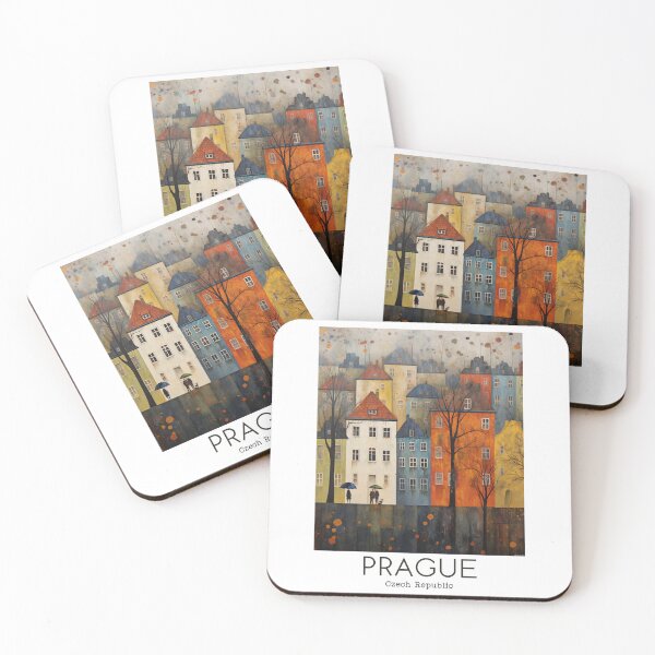 Item preview, A Vintage Travel Illustration of Prague - Czech Republic designed and sold by GoodOldVintage.