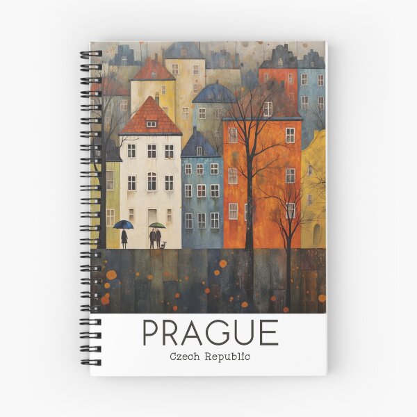 Item preview, A Vintage Travel Illustration of Prague - Czech Republic designed and sold by GoodOldVintage.