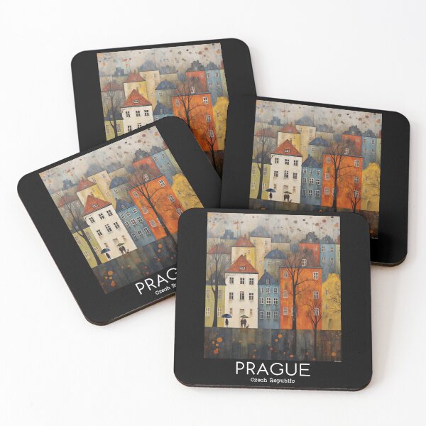Item preview, A Vintage Travel Illustration of Prague - Czech Republic designed and sold by GoodOldVintage.