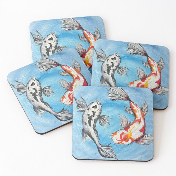 Item preview, Coi Carp Acrylic Painting Wall Art designed and sold by tofeelalive.