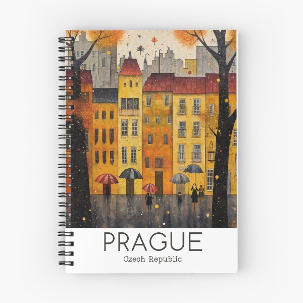 Item preview, A Vintage Travel Illustration of Prague - Czech Republic designed and sold by GoodOldVintage.
