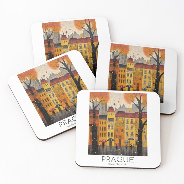 Item preview, A Vintage Travel Illustration of Prague - Czech Republic designed and sold by GoodOldVintage.