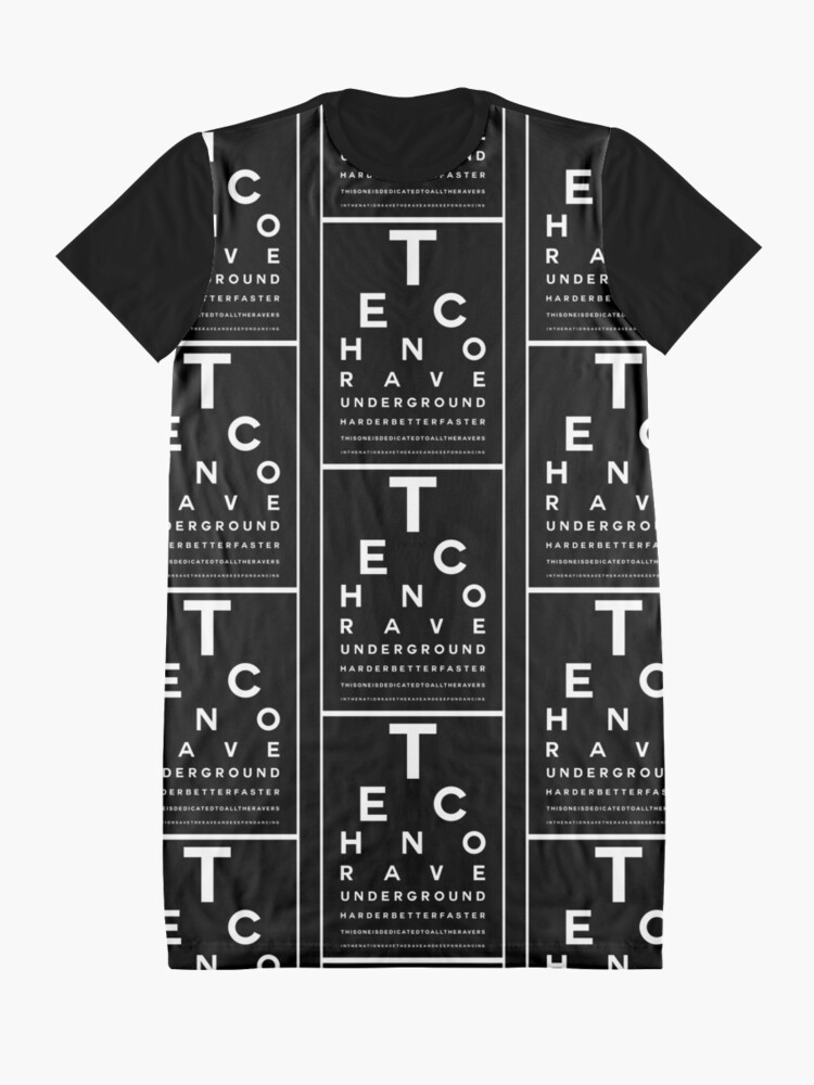 Download "Techno Rave Visual Test # 2" Graphic T-Shirt Dress by ...
