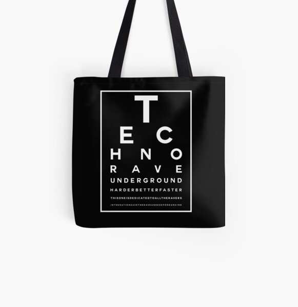 Techno Rave Visual Test #2 Allover-Print Tote Bag
