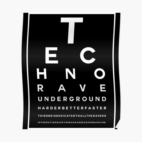 Techno Rave Visual Test #2 Poster