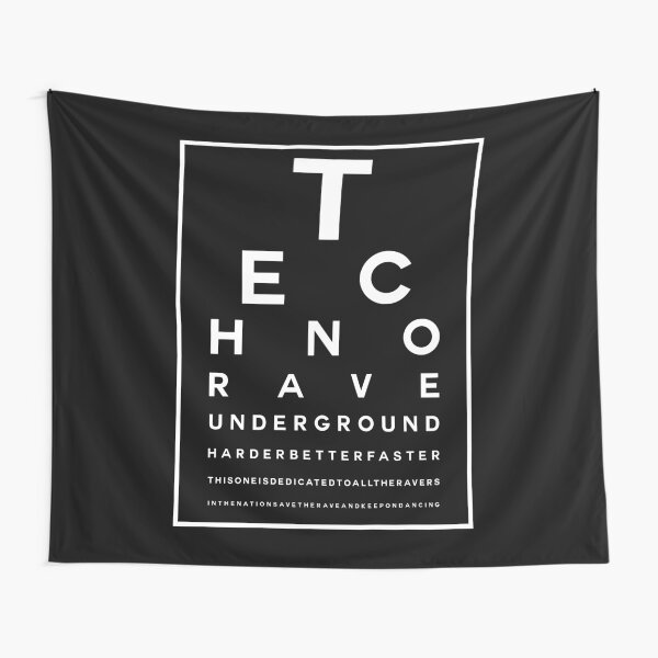 Techno Rave Visual Test #2 Wandbehang