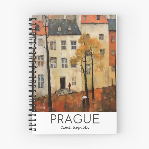 Item preview, A Vintage Travel Illustration of Prague - Czech Republic designed and sold by GoodOldVintage.