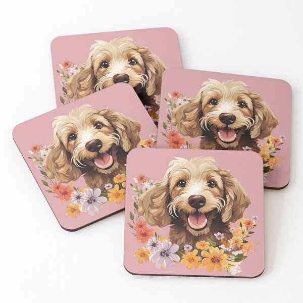 Item preview, Cockapoo Amongst Flowers designed and sold by ZombieLH.