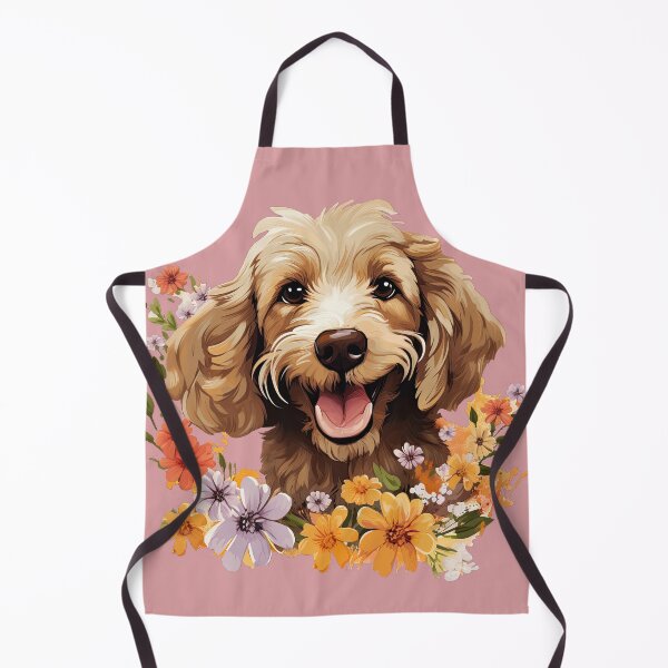 Item preview, Cockapoo Amongst Flowers designed and sold by ZombieLH.