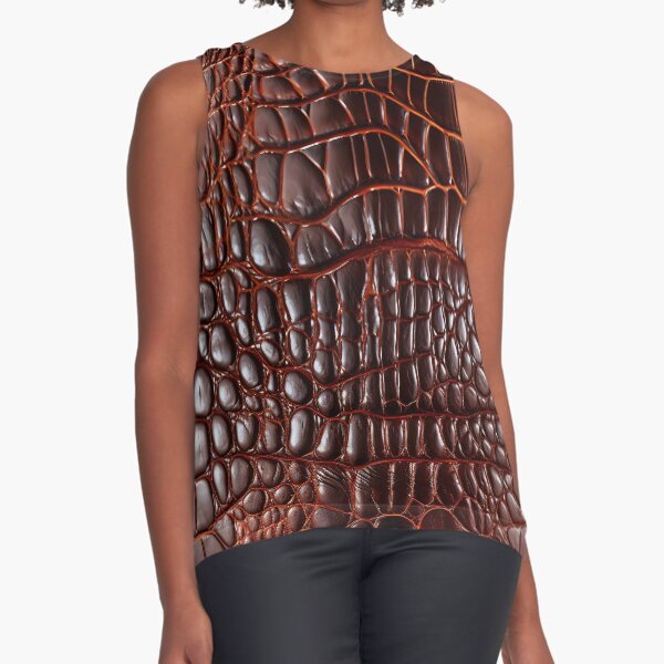 Aperçu de l'œuvre Swamp Haute Couture : Somptueux cuir d'alligator style 6 - Crimson Cool créée et vendue par stevepmp.