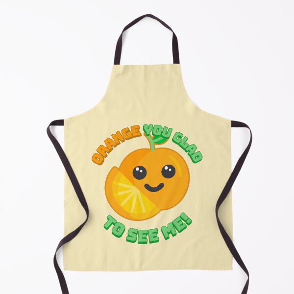 Item preview, Orange You Glad To See Me! Cute Orange Cartoon designed and sold by PMCreative.