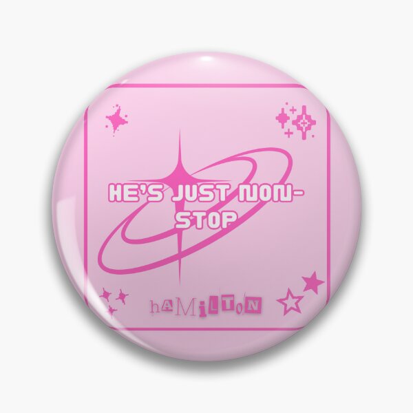 Item preview, Non Stop Hamilton y2k pink motivational affirmation sticker lyrics designed and sold by bubbleiel.