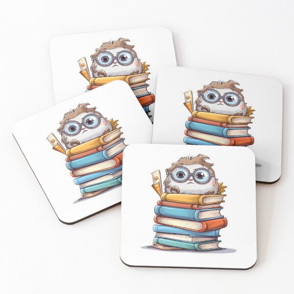 Item preview, Cute Little Monster on Books designed and sold by CraftyDigital.