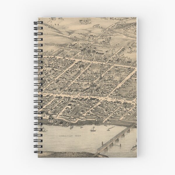 Item preview, Vintage Map of Middletown CT (1877) designed and sold by BravuraMedia.