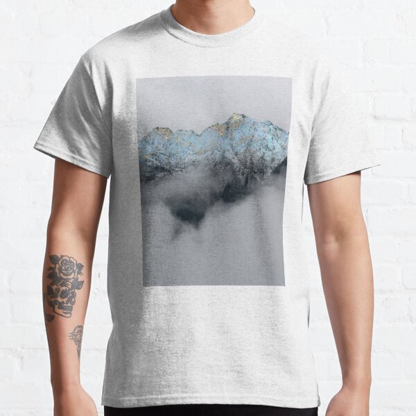Item preview, Teal Gold Misty Mountains designed and sold by maryedenoa.