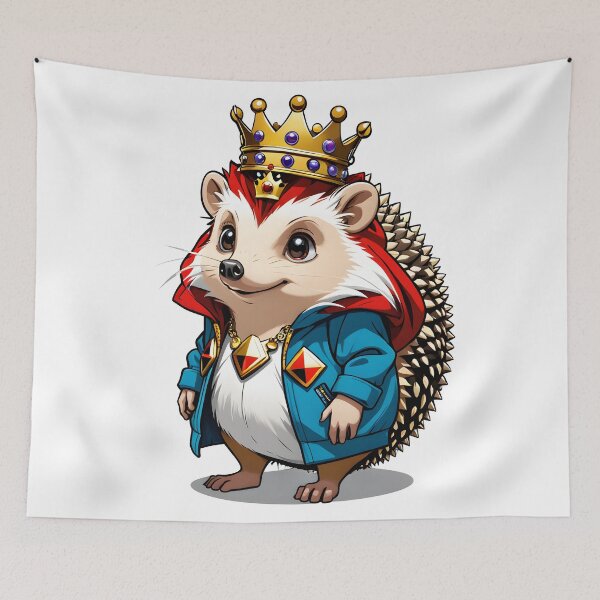 Item preview, King Hedgehog designed and sold by CraftyUniverse.