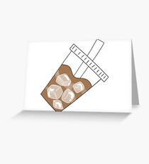 Iced Coffee Greeting Card Iced Coffee Greeting Card