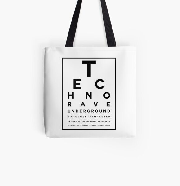 Techno Rave Visual Test #1 Allover-Print Tote Bag