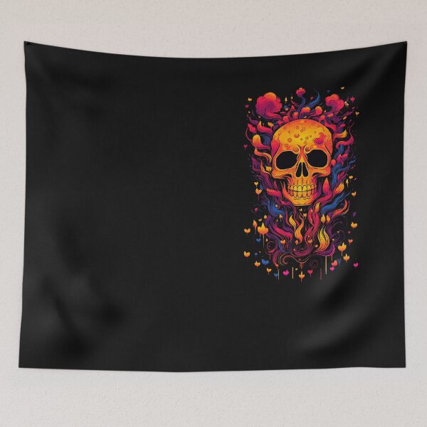 Item preview, Abstract Colorful Pop Art Skull Halloween designed and sold by Joyfulimaginery.