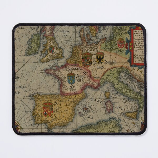 Item preview, Vintage Map of Europe (1592) designed and sold by BravuraMedia.
