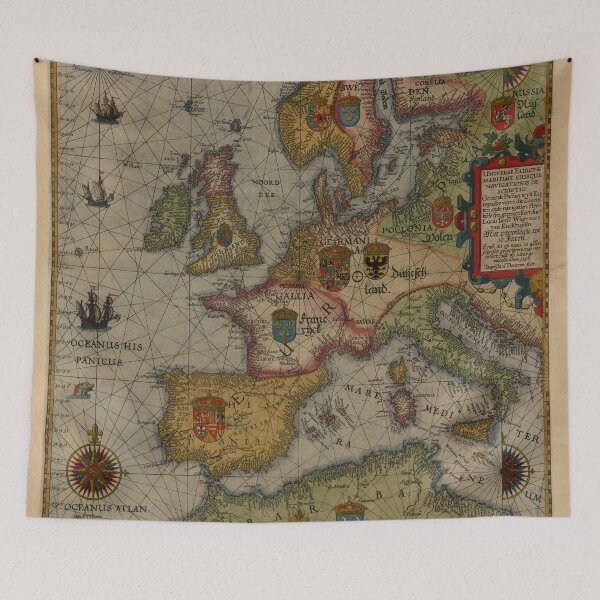 Item preview, Vintage Map of Europe (1592) designed and sold by BravuraMedia.