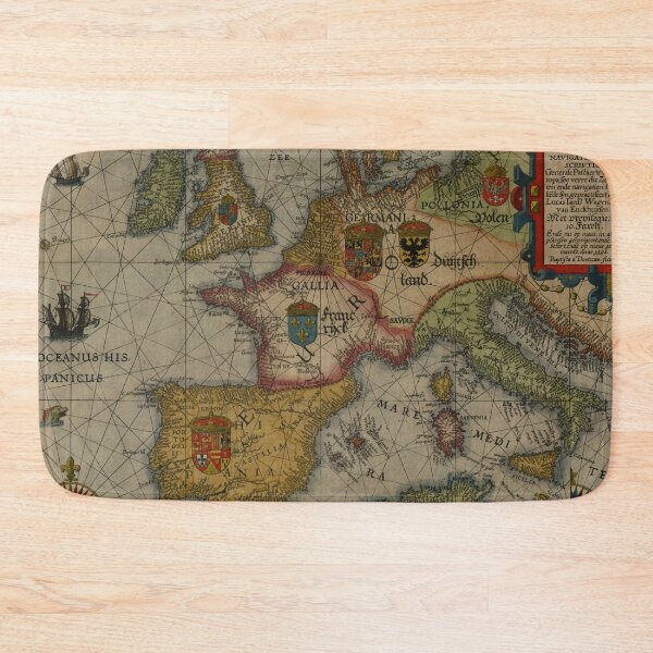 Item preview, Vintage Map of Europe (1592) designed and sold by BravuraMedia.