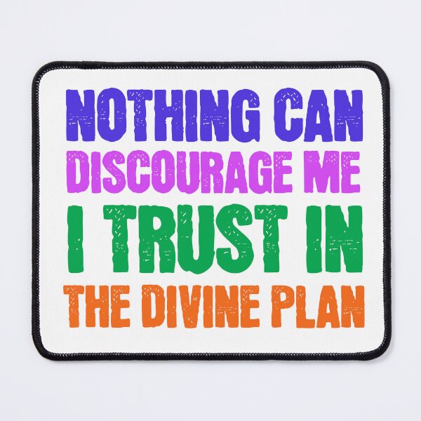 Item preview, Nothing can discourage me, I trust in the divine plan  designed and sold by Growthmind7.