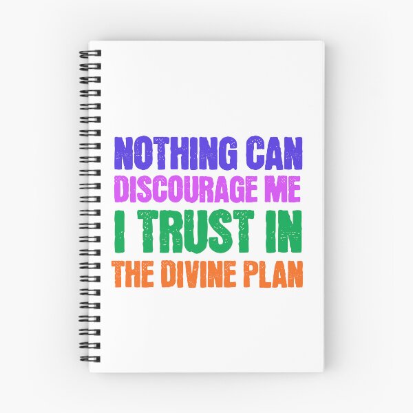 Item preview, Nothing can discourage me, I trust in the divine plan  designed and sold by Growthmind7.