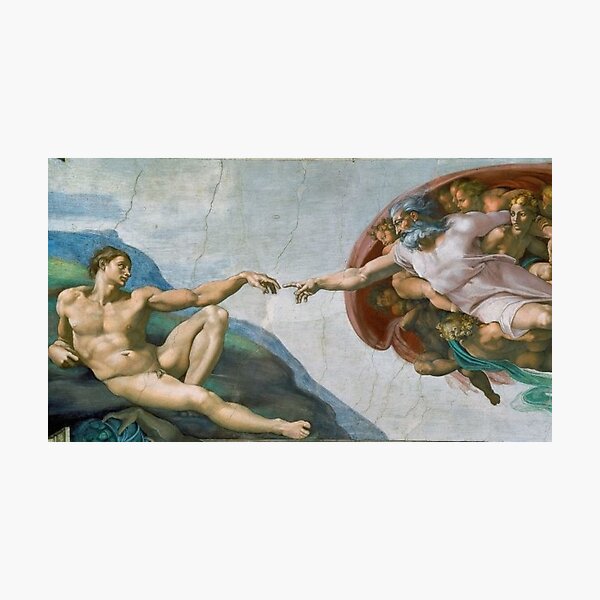 The Creation Of Adam Painting Photographic Print