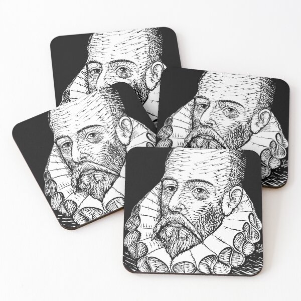 Item preview, MIGUEL DE CERVANTES ink portrait designed and sold by lautir.