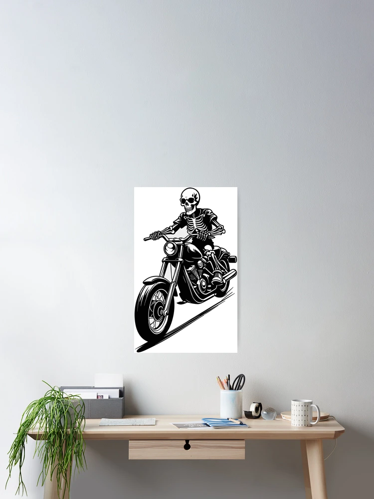 Thumbnail 2 of 3, Poster, Skeleton Rider designed and sold by Bianca-Design.