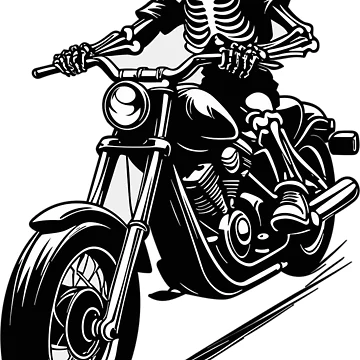 Artwork thumbnail, Skeleton Rider by Bianca-Design