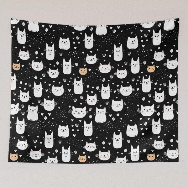 Item preview, Cute Cat pattern designed and sold by teesandlove.