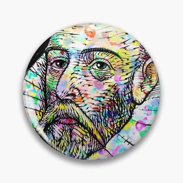 Item preview, MIGUEL DE CERVANTES ink and watercolor portrait designed and sold by lautir.