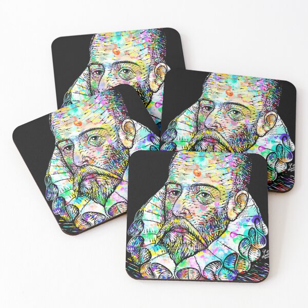Item preview, MIGUEL DE CERVANTES ink and watercolor portrait designed and sold by lautir.