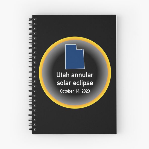 Item preview, Annular solar eclipse, October 14, 2023 in Utah designed and sold by Cosmos-as-Art.