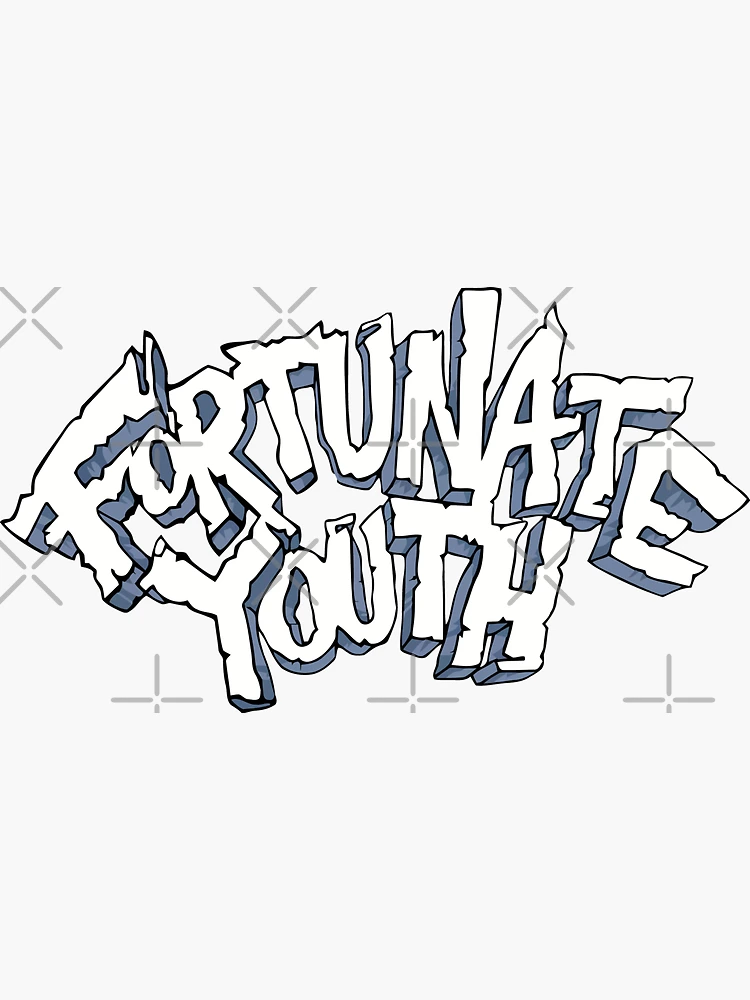 fortunate youth merch logo | Sticker