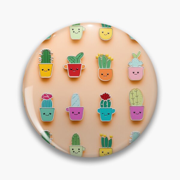 Aperçu de l'œuvre Modèle mignon d’épingles en émail de cactus créée et vendue par SowCow.