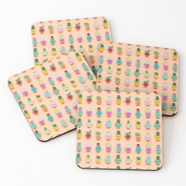 Item preview, Cute Cactus Enamel Pins Pattern designed and sold by SowCow.