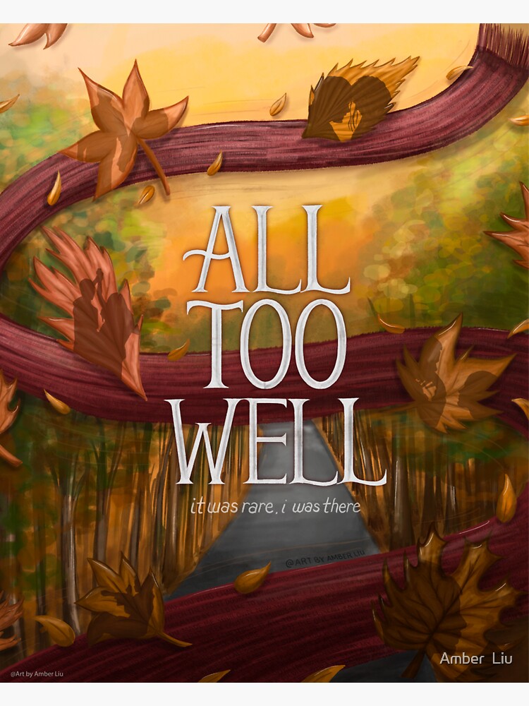 Taylor Swift Swifties All Too Well Poster