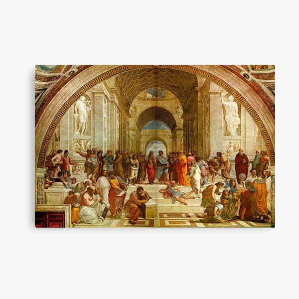The School Of Athens Painting Canvas Print