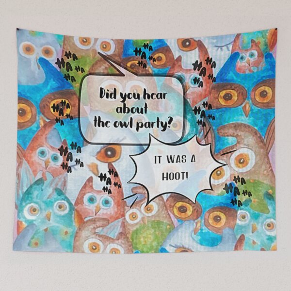 Item preview, Did You Hear About the Owl Party? It was a Hoot! designed and sold by gleefulme.